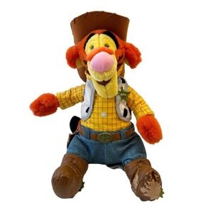 Disney Tigger Sheriff Plush Toy Story Woody Cowboy Costume Rare Collectible‎